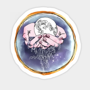 Aquarius zodiac Sticker